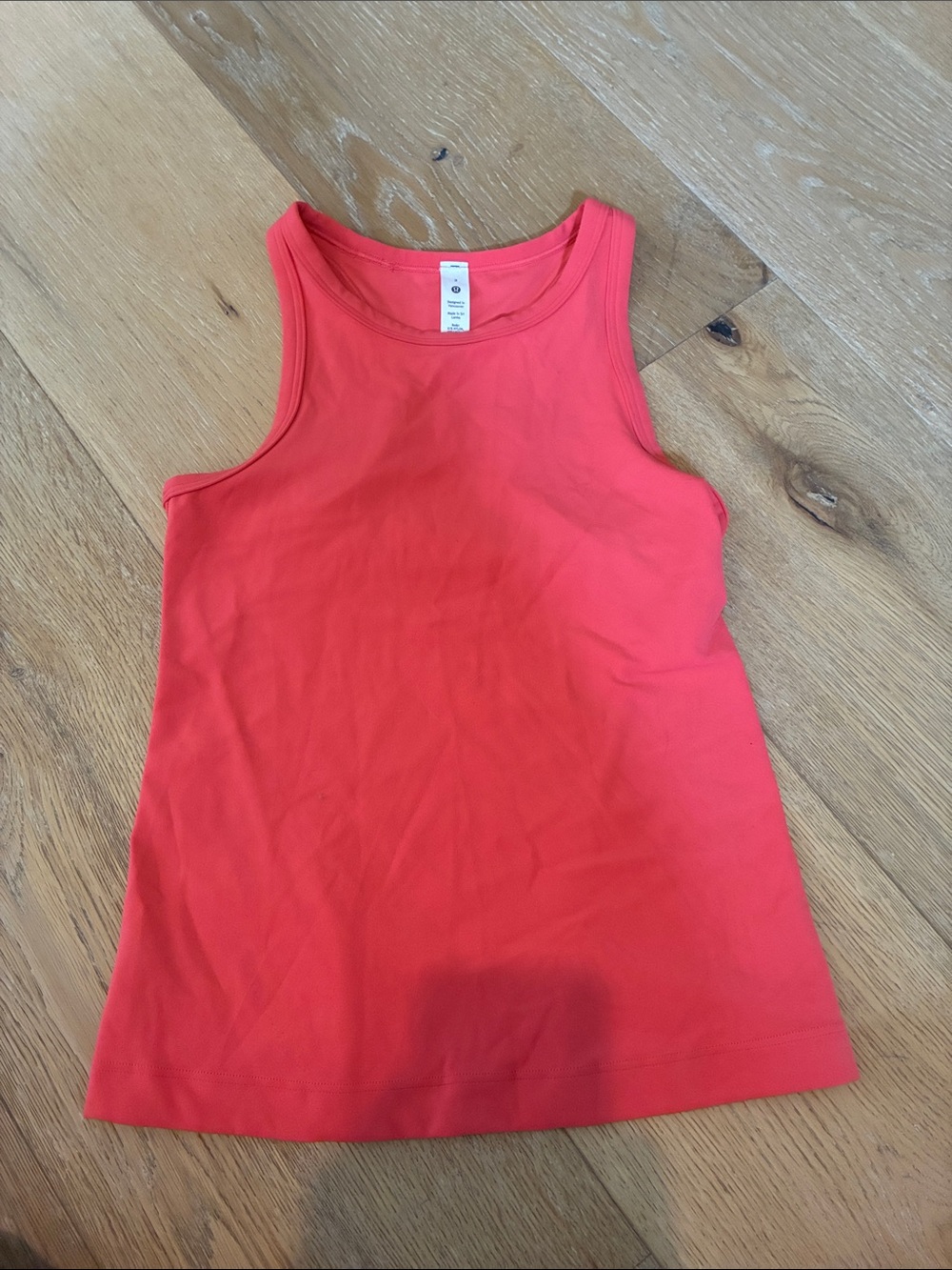 lululemon athletica Coral Red Tank Top